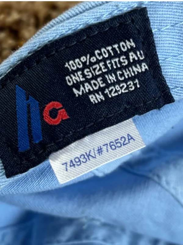 Light Blue 'Hawaii Paradise' Embroidered Hat - Image 4