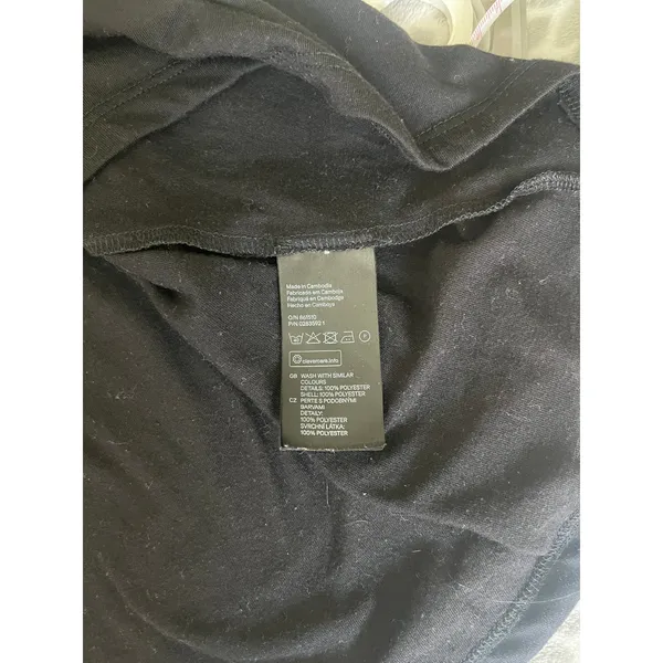 H&M Black Flowy Cut Out Blouse Small Caged‎ Scoop Neck Minimalist Boho Chic Tank - Image 5