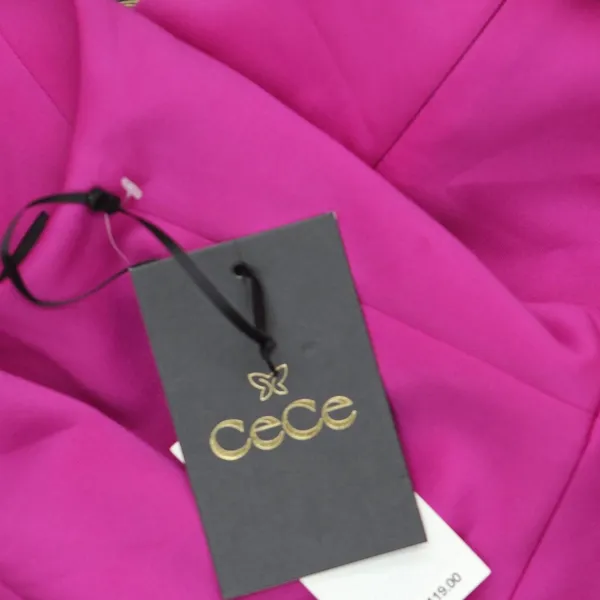 CeCe Womens Halter Maxi Dress DC93110092Z Fuchsia Pink 8 - Image 3