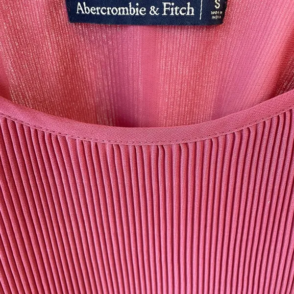 Abercrombie & Fitch Pink Pleated Camisole - Image 3