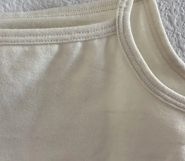 NWT Champion Retro Cream Branded Cami Baby Tank Top Medium - Image 5