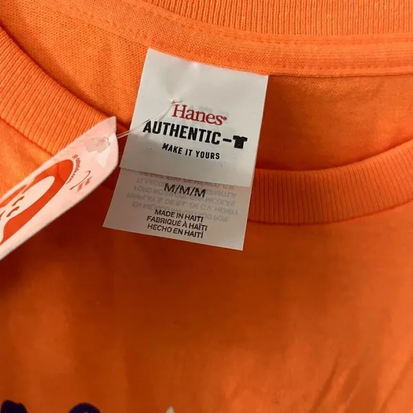 Hanes Authentic-T Raco 2022 Plazaganza Tee Medium Orange Womens Graphic Cotton - Image 4