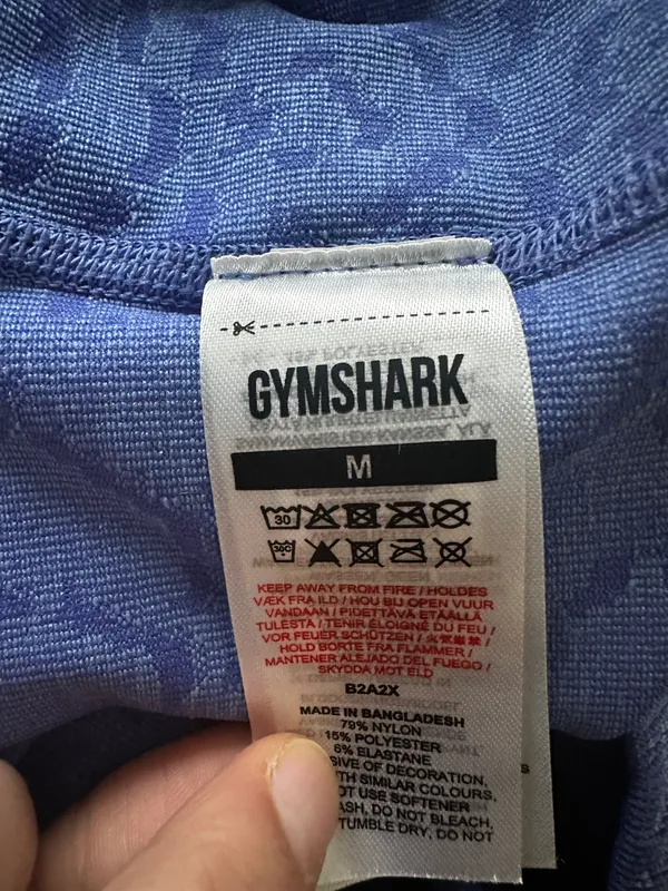 Gymshark Blue Cycling Shorts - Image 5