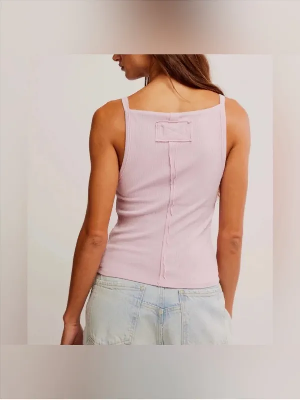 NWT Free People We The Free Mia Tank - pink a boo pink rose - XS, Medium - Image 6