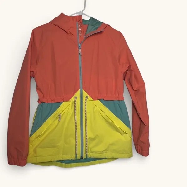 Burton Narraway Jacket Womens Small‎ Colorblock Hooded Windbreaker Full Zip - Image 6