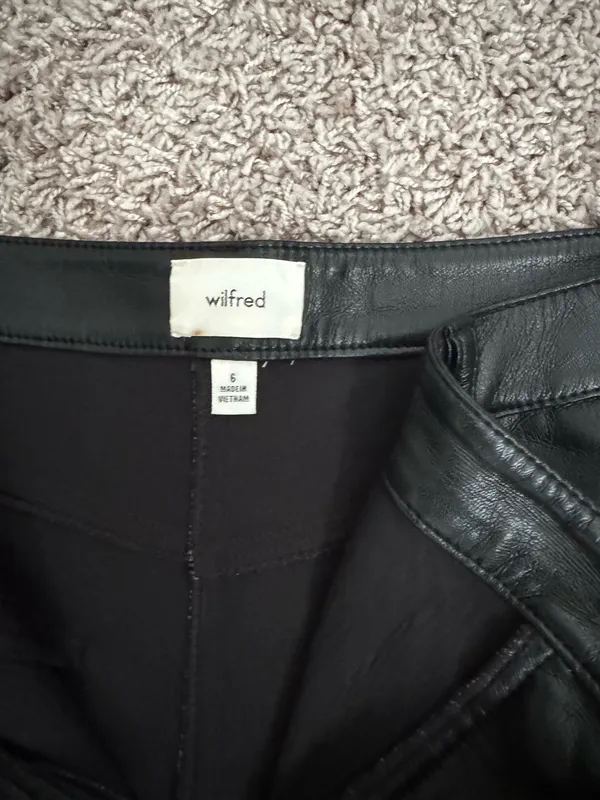Wilfred Leather Aritzia Pants - Image 2