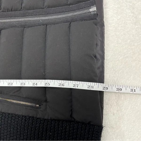 MICHAEL Michael Kors Ultra‎ light weight Black Puffer Jacket with Knit Sleeves M - Image 9