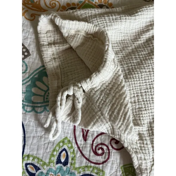 POL Crinkle Gauze Crop Button Up Size Small Oversized Smt1962a - Image 6