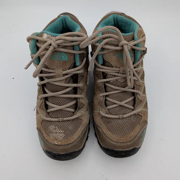 North Face‎ Storm III Mid Waterproof Hiking Boots Brown Teal Womens 5 NF0A32Z7 - Image 4
