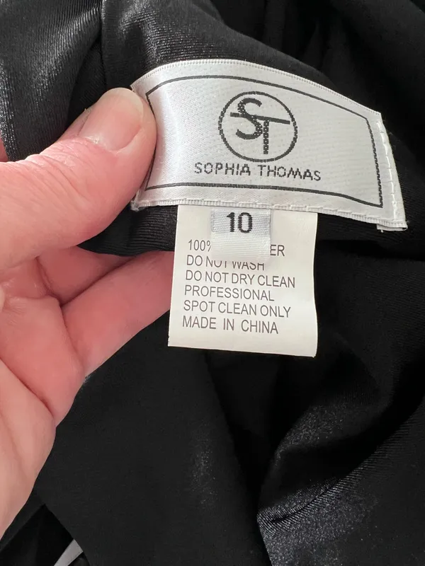Sophia Thomas Dress Black Size 10 - Image 7
