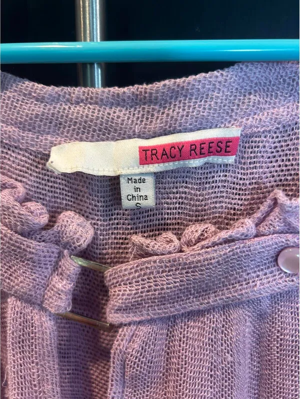 Tracy Reese Lightweight Lavender Blouse - Image 2