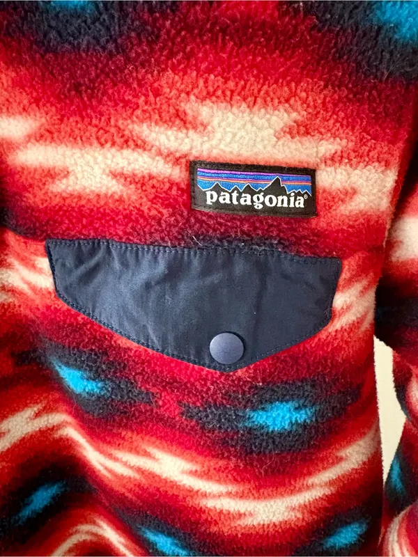PATAGONIA Synchilla Snap T Fleece Pullover Wild Desert Classic Red - Image 3