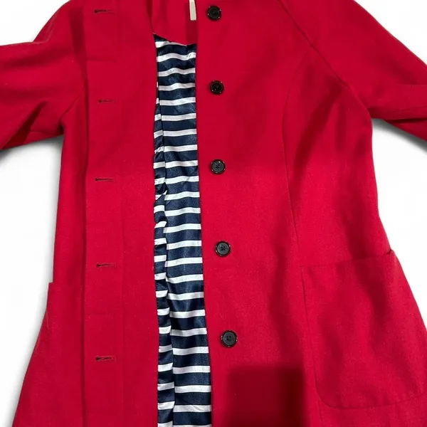 Old Navy Red Wool Blend  Coat - Image 6