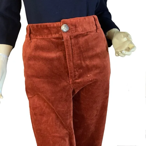 Loft Burnt Orange Cropped Wide Leg Corduroy Pants (10) - Image 7