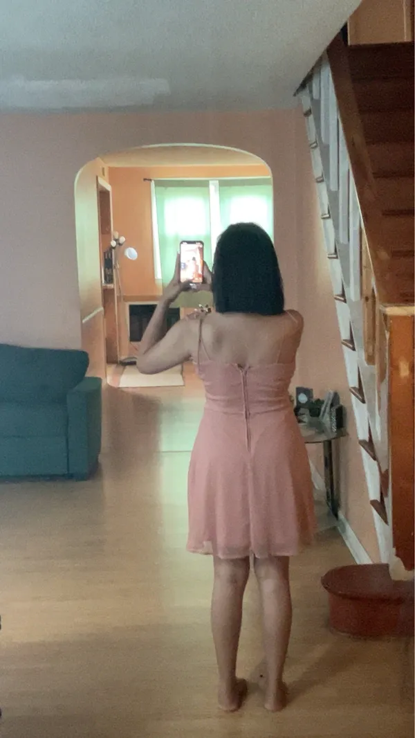 Trixxi Blush Pink Mini Dress – Size L - Image 2