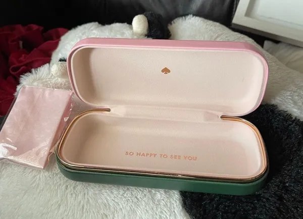 Kate Spade Tabby 50MM Square Reading Glasses 1.0 new with case/clothes - Image 7