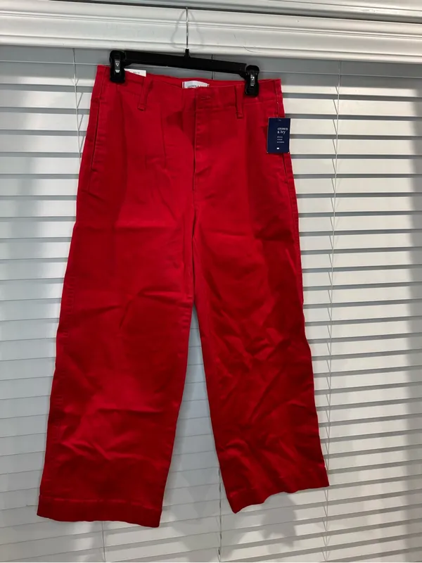 crown & ivy Red Wide-Leg Chinos - Image 2