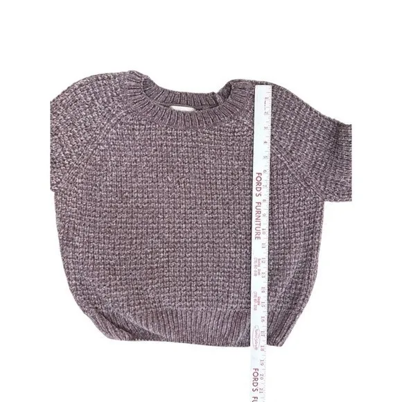 Altar'd State Colette Chenille Crewneck Sweater Light Purple Mauve XS Soft Girl - Image 6