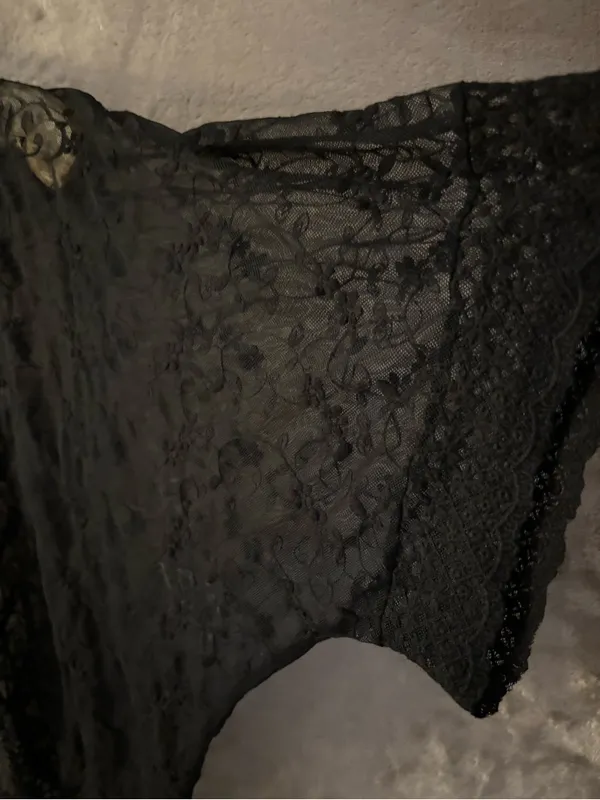 Xhilaration Women’s Black Lace Sheer Cardigan Kimono Size M - Image 5