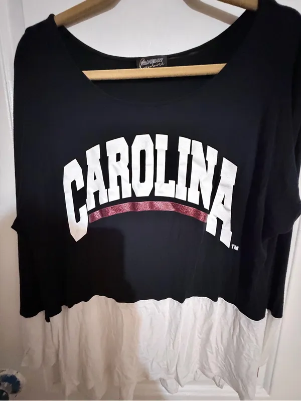 Gameday 'Carolina' Gamecocks Colorblock Long Sleeve Top Medium - Image 4