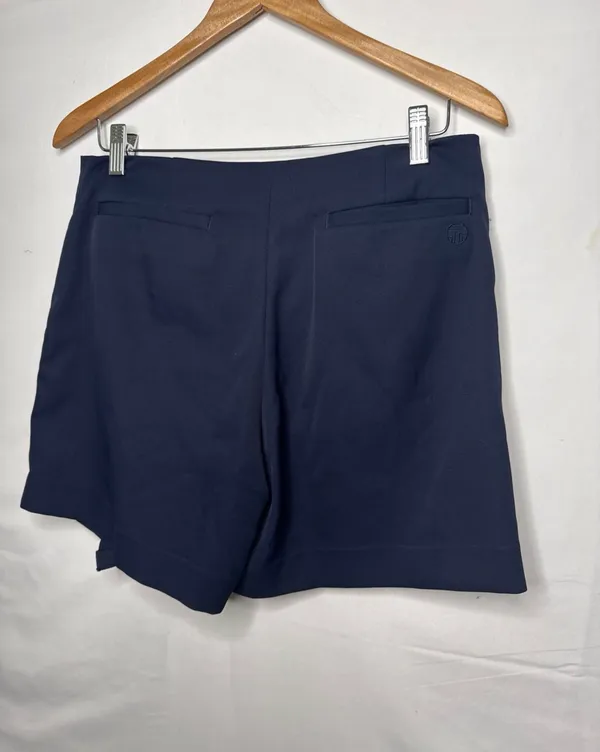 Tory Burch Sport blue skort ruffle with buttons down front side sz Medium - Image 5