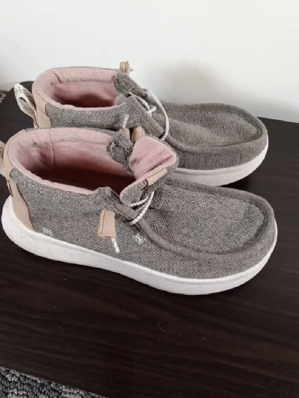 Hey Dude Wendy Peak Hi Wool Womens Loafers Chunky Size W9 - Image 7