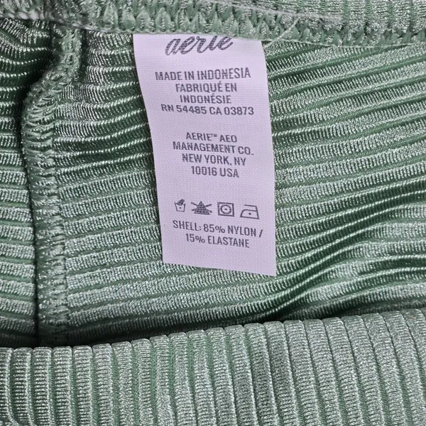 Aerie Ribbed Green Bikini Bottoms Tie Side Swimsuit‎ Size XL - Image 5