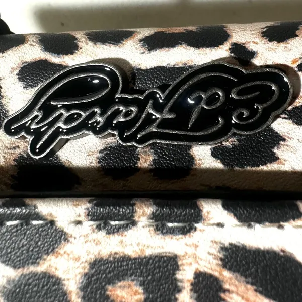 NWT Ed Hardy‎ Leopard Print Wallet Eternal Love Y2K Tattoo Heart Signature Logo - Image 2