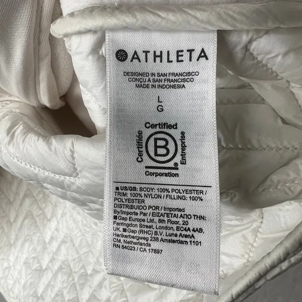 Athleta Sherpa Snap Pullover Size Large - Image 5