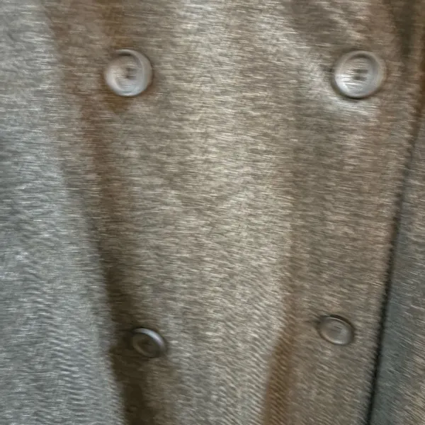 Sophisticated Dark Gray Trench Coat Black Size XL - Image 5