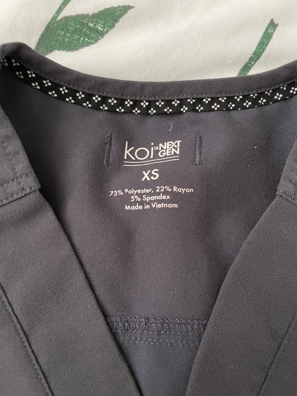 Koi Grey Scrubs Size XS - Image 4