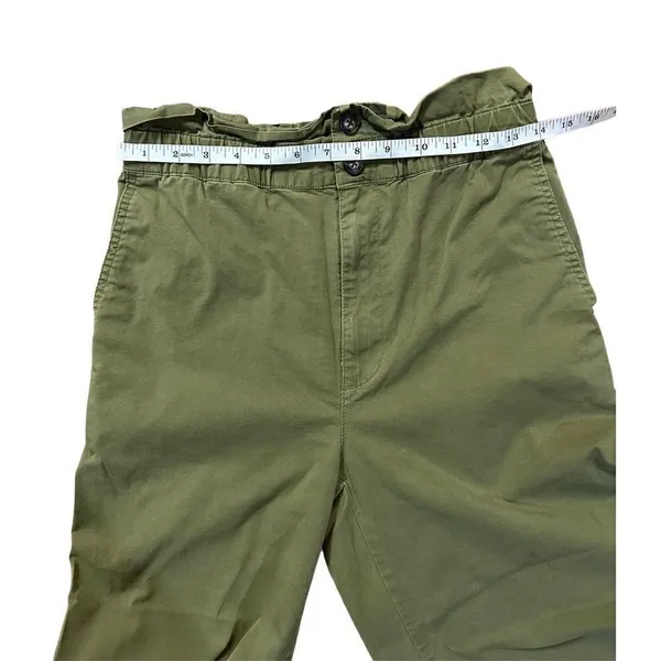 Madewell Double Button Tapered High Rise Pants sz‎ 2 paper bag waist - Image 7
