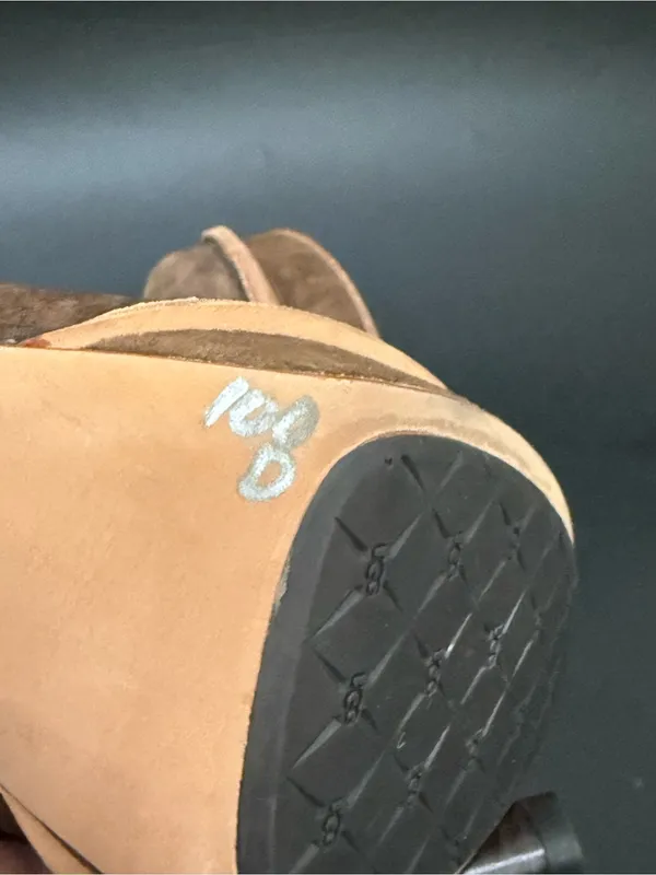 UGG Australia Brown Suede Bianka Heeled Booties 8 - Image 7
