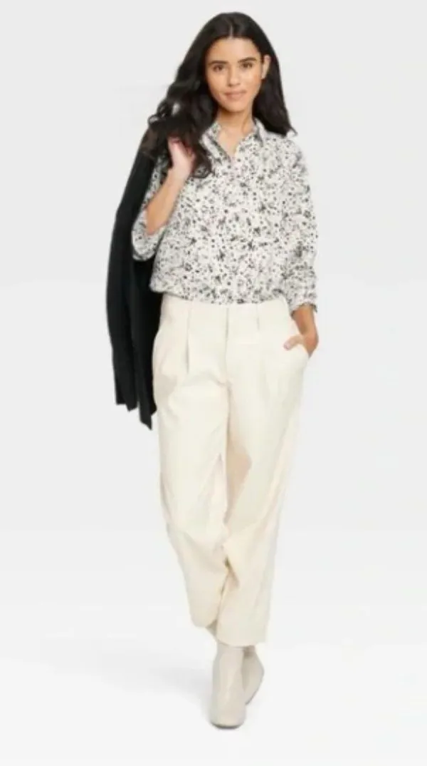 Satin Long Sleeve Button Up Blouse - Image 3