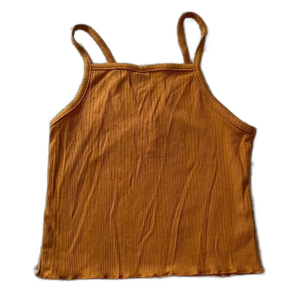 Lazy Sundays Tank Top in Mustard Yellow XS - Image 2