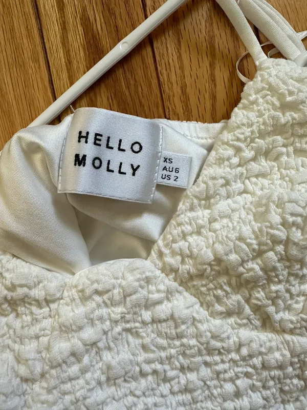 Hello Molly White Mini Dress - Image 7