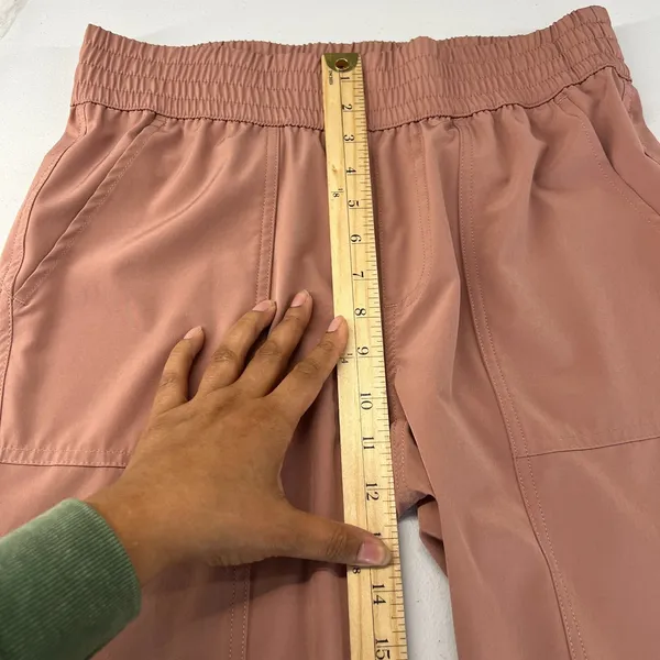 Stitch Star Ankle Pants Womens S Pink‎ Stretch High Rise Tapered Leg Athletic - Image 9