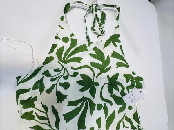 Green Leaf Halter Midi Dress - Women - Image 4