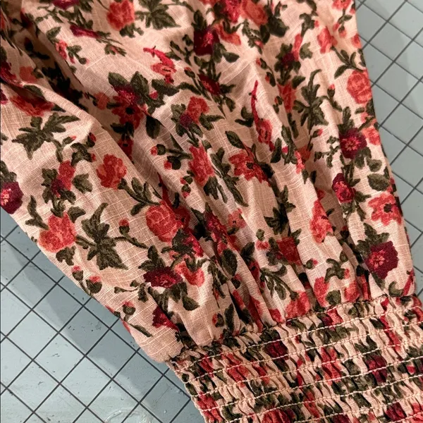 Free People Floral Blouse in Orange and Green vintage combo - Image 14