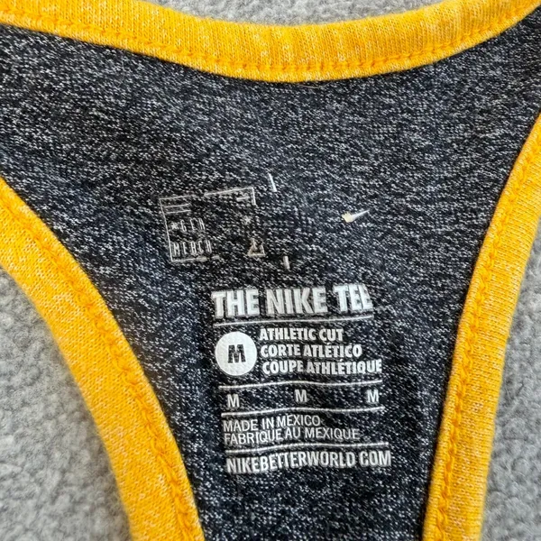 Pittsburgh Pirates Nike Women's Medium Athletic Cut Racerback Tank Top MLB Gray - Image 4