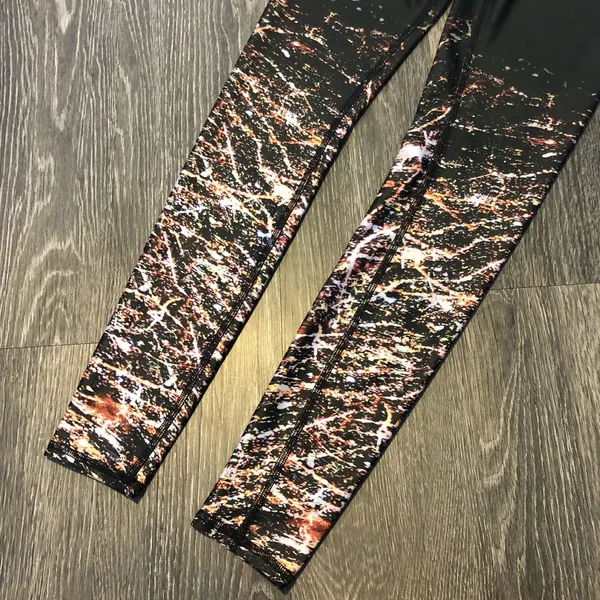 Alo Yoga Airbrush City Lights Leggings Full Length Small - Image 6