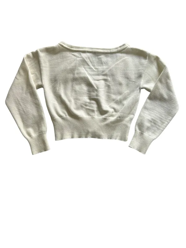 Tuckernuck Ivory Off the Shoulder Stevens Cardigan Sz S Minimalist Balletcore - Image 11