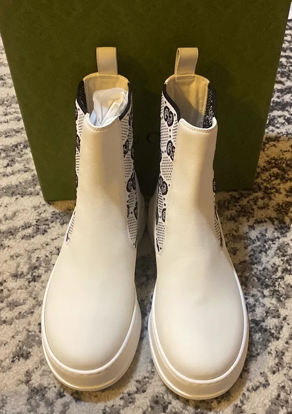 GG Supreme Panelled Chelsea Boots Size 38 - Image 2