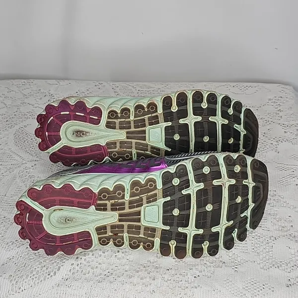 Brooks fit print glycerin purple gray athletic hiking trailing low top shoes 8 - Image 7