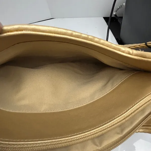 Bueno Gold Woven Shoulder Bag Braided Straps Metallic Y2k Hobo - Image 5