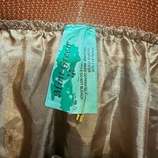 Mint Green M tulle layered corset waist mini skirt SK2 3643 - Image 2