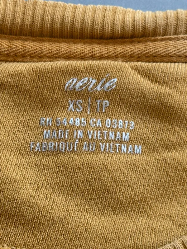 Aerie Cozy City Crewneck in Gold - Image 2