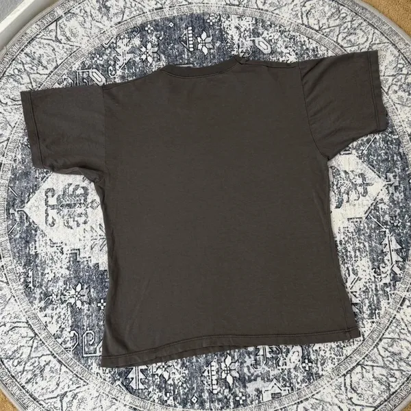Brandy Melville Grey Cotton Basic Short sleeve T-shirt - Size OS - Image 2