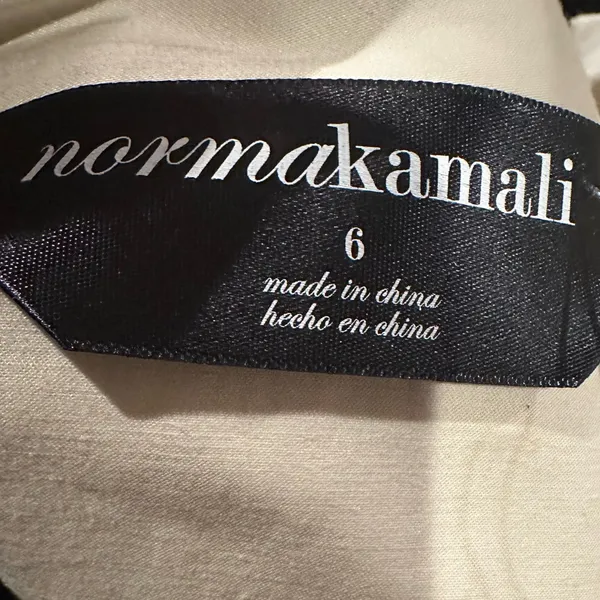 NORMA KAMALI Luxury Jacket Cropped Flared Swing Lightweight Neutral Tan Coat 6 - Image 5
