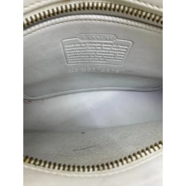 Coach Handbag White Customized with Applique - Image 11